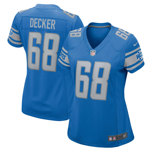 Taylor Decker Detroit Lions Nike Women's Game Jersey - Blue