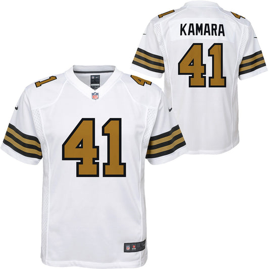 Alvin Kamara New Orleans Saints Nike Youth Game Jersey - White