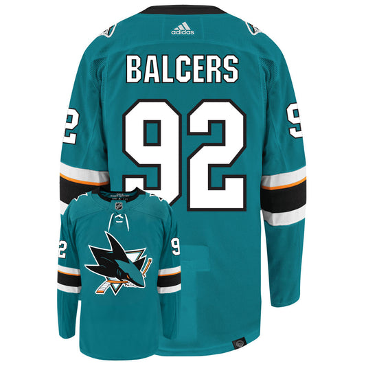 Rudolfs Balcers San Jose Sharks Adidas Primegreen Authentic NHL Hockey Jersey