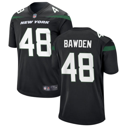 Nick Bawden New York Jets Nike Alternate Game Jersey - Stealth Black