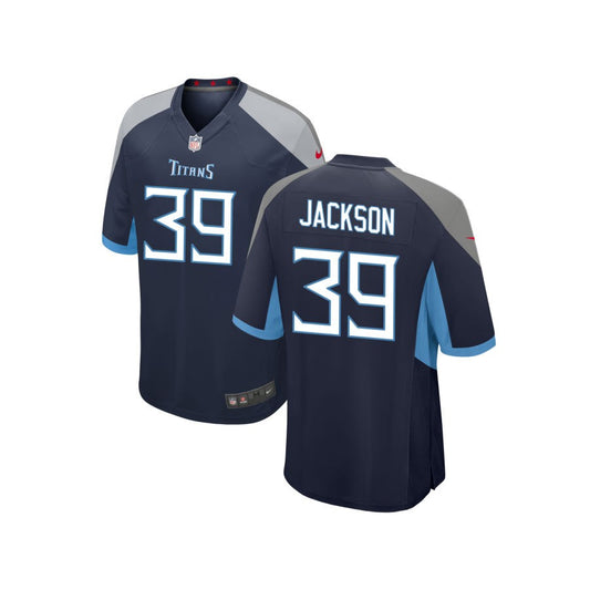 Matthew Jackson Tennessee Titans Nike Youth Game Jersey - Navy