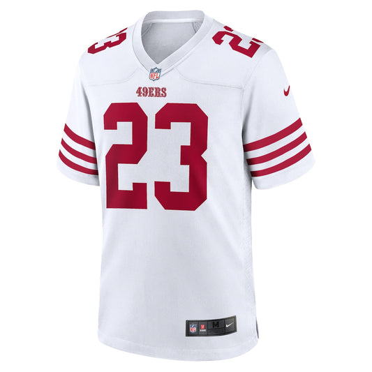 Men's Christian McCaffrey Nike 49ers Alternate Game Jersey - White