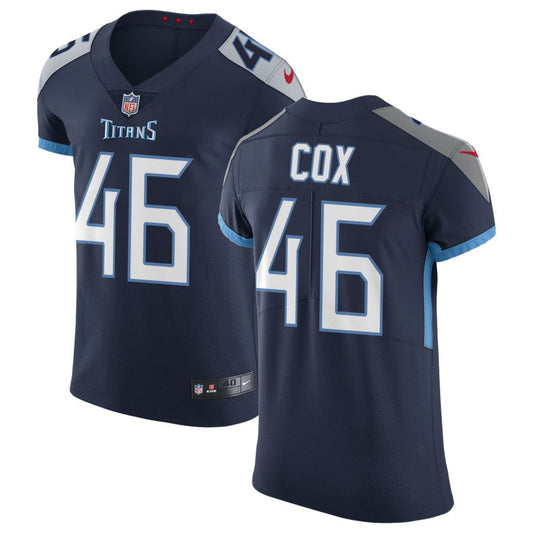 Morgan Cox Tennessee Titans Nike Vapor Untouchable Elite Jersey - Navy