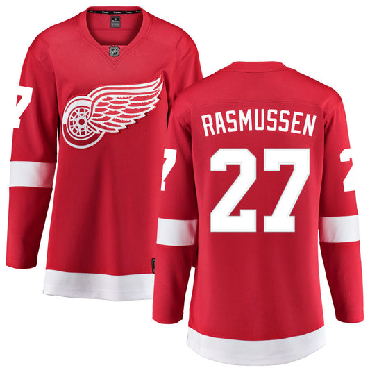 Michael Rasmussen Detroit Red Wings Fanatics Branded Women's Home Breakaway Jersey - Red