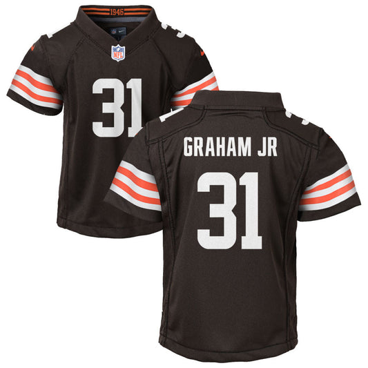 Thomas Graham Jr Nike Cleveland Browns Youth Game Jersey - Brown