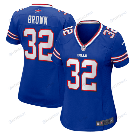 Kyron Brown 32 Buffalo Bills Women's Game Jersey - Royal