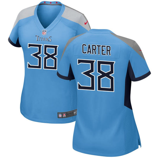 Shyheim Carter Tennessee Titans Nike Women's Alternate Game Jersey - Light Blue