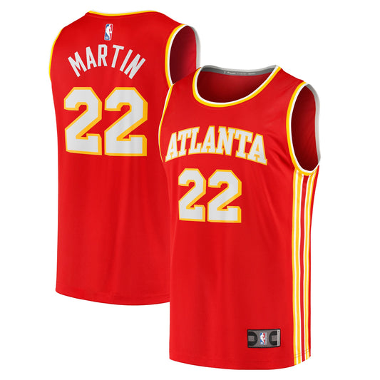 Tyrese Martin Atlanta Hawks Fanatics Branded 2021/22 Fast Break Replica Jersey - Icon Edition - Red