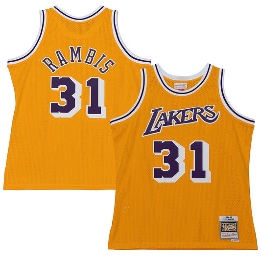 Kurt Rambis Los Angeles Lakers Mitchell & Ness 1984/85 Swingman Jersey - Gold