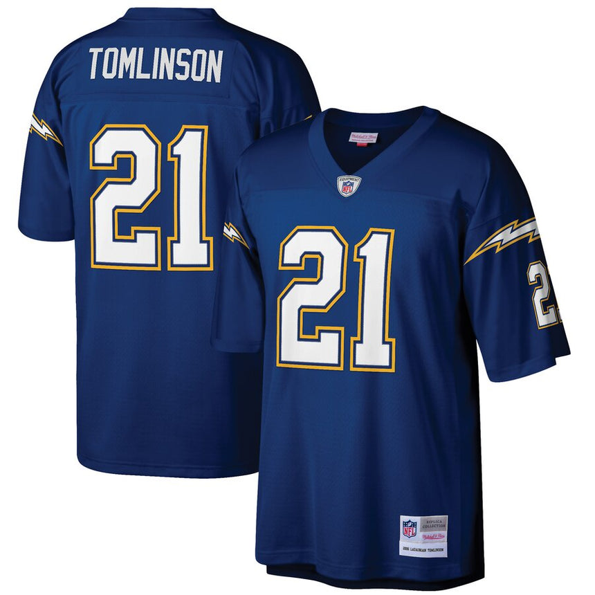 Men's San Diego Chargers LaDainian Tomlinson Mitchell & Ness Navy Retired Player Legacy Replica Jersey