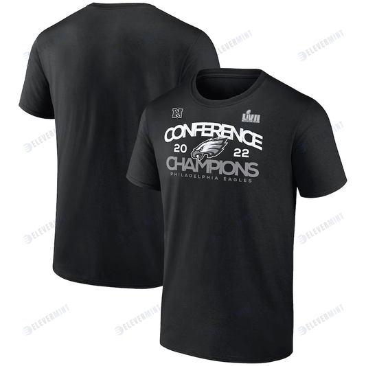 Philadelphia Eagles 2022 NFC Champions Shadow Cast T-Shirt - Black