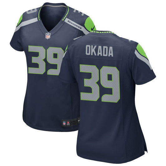 Ty Okada Seattle Seahawks Nike Women's Game Jersey - College Navy