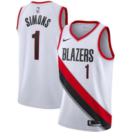 Men's Portland Trail Blazers Anfernee Simons Association Jersey - White