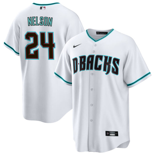 Kyle Nelson Arizona Diamondbacks Nike Alternate Replica Jersey - White