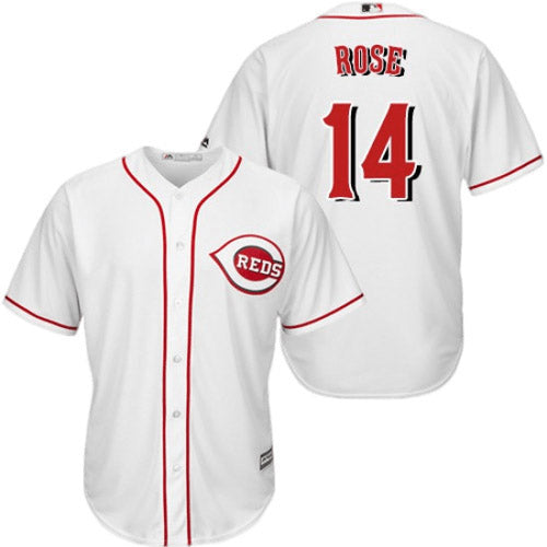 Men's Cincinnati Reds Pete Rose Replica Home Jersey - White