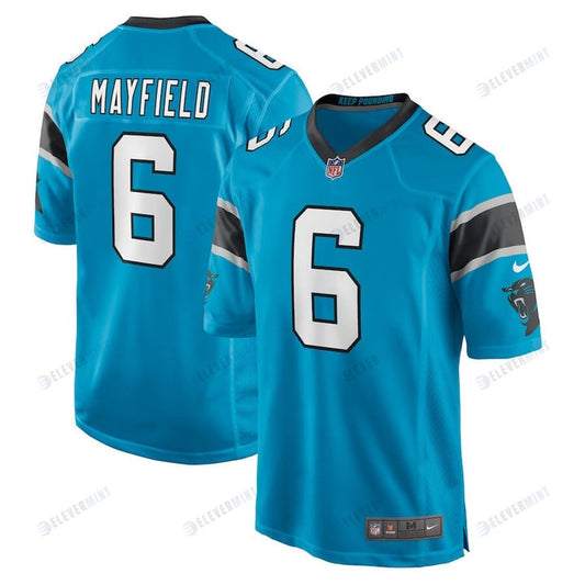 Baker Mayfield 6 Carolina Panthers Alternate Player Game Jersey - Blue