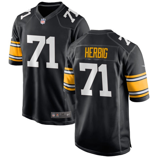 Nate Herbig Pittsburgh Steelers Nike Alternate Game Jersey - Black