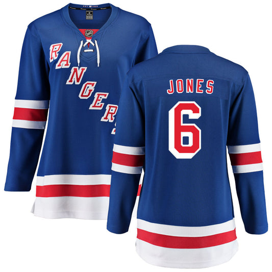 Zac Jones New York Rangers Fanatics Branded Women's Home Breakaway Jersey - Blue