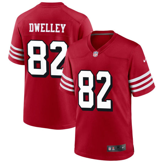 Ross Dwelley San Francisco 49ers Nike Alternate Game Jersey - Scarlet