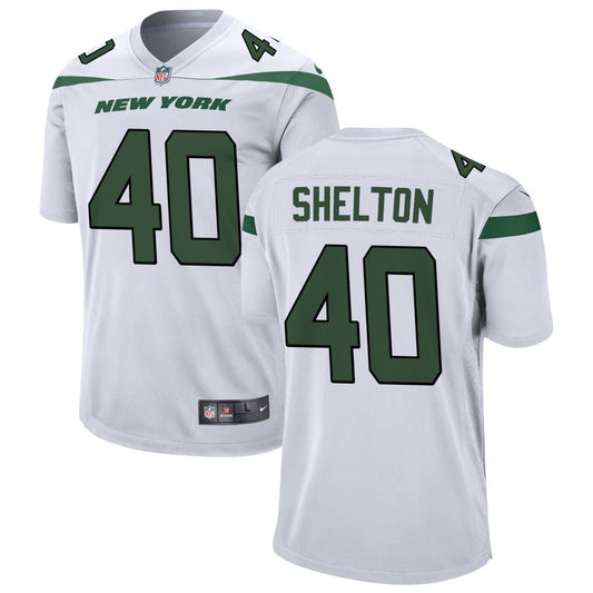 Nehemiah Shelton New York Jets Nike Game Jersey - White