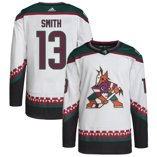 Nathan Smith Arizona Coyotes adidas Primegreen Authentic Pro Jersey - White