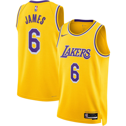 LeBron James Los Angeles Lakers Nike Unisex Swingman Jersey - Association Edition - Gold