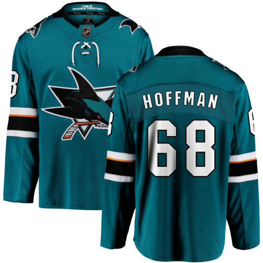 Mike Hoffman San Jose Sharks Fanatics Branded 2021/22 Home Breakaway Jersey - Teal