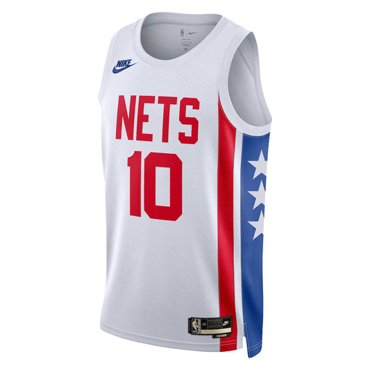 Men's Ben Simmons Nike Nets Swingman Jersey Classic Edition - White