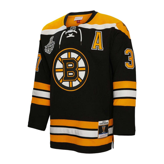 Men's Patrice Bergeron Mitchell & Ness Bruins 1971/72 Line Jersey - Black