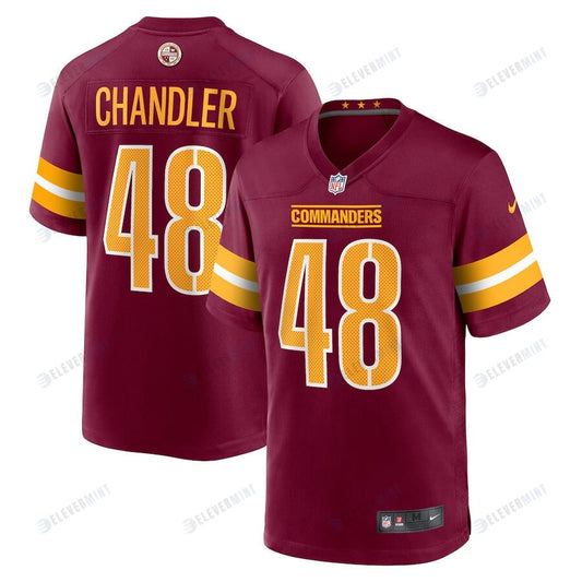 Sean Chandler 48 Washington Commanders Men Game Jersey - Burgundy