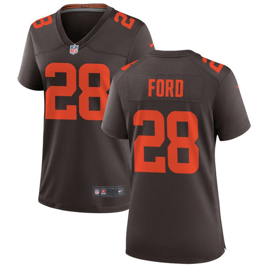 Mike Ford Cleveland Browns Nike Women's Alternate Game Jersey - Brown