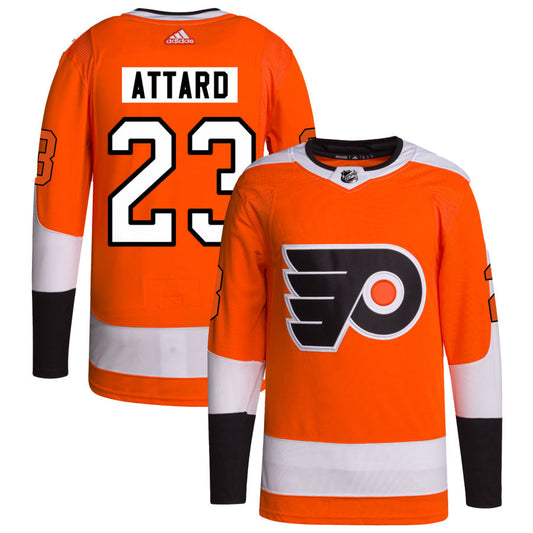 Ronnie Attard Philadelphia Flyers adidas Home Primegreen Authentic Pro Jersey - Orange