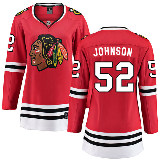 Reese Johnson Chicago Blackhawks Fanatics Branded Women's Home Breakaway Jersey - Red