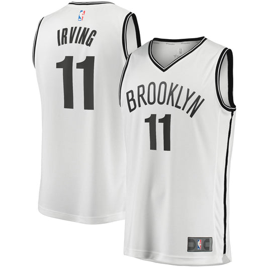 Kyrie Irving Brooklyn Nets Fanatics Branded Youth 2020/21 Fast Break Player Jersey - White - Association Edition