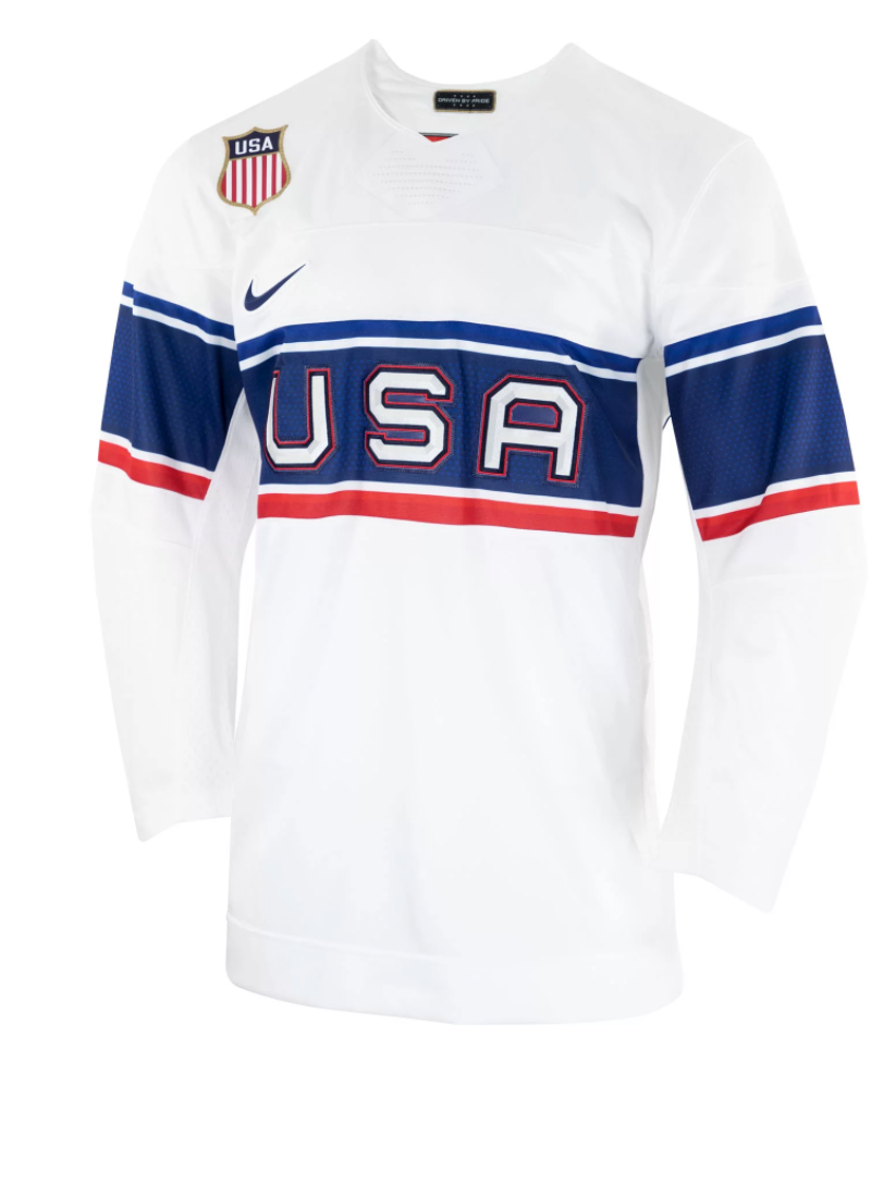 USA Hockey 2018 Navy Blue Olympic Replica Jersey