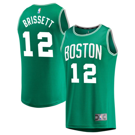 Oshae Brissett   Fanatics Branded Youth Fast Break Jersey - Green - Icon Edition