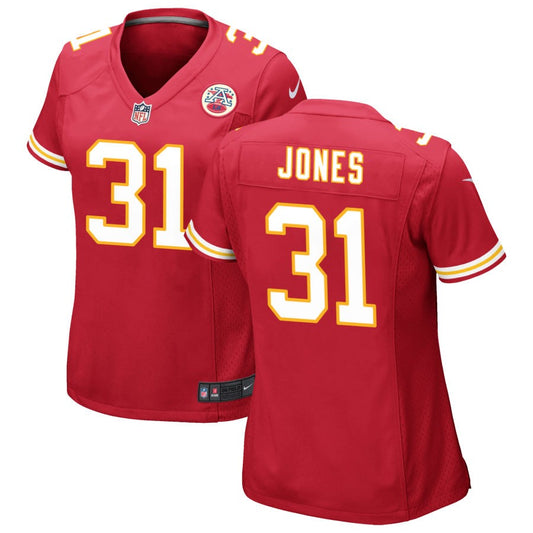 Nic Jones Kansas City Chiefs Nike Women's Game Jersey - Red