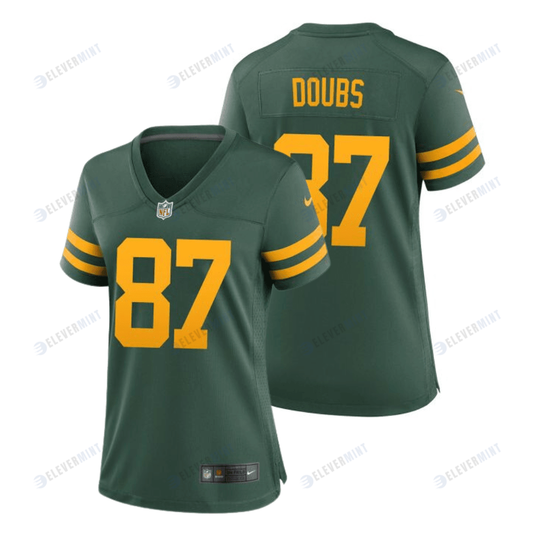 Romeo Doubs 87 Green Bay Packers 50s Classic Women Game Jersey - Green & Gold