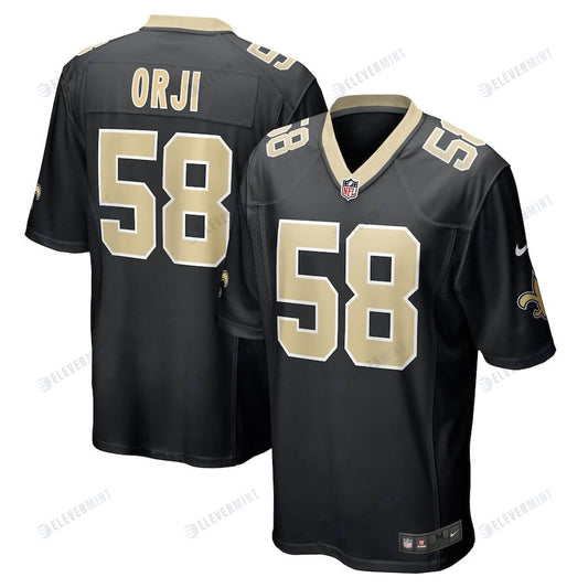 Anfernee Orji 58 New Orleans Saints Men's Team Game Jersey - Black