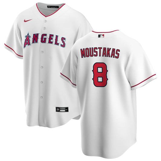 Mike Moustakas Los Angeles Angels Nike Home Replica Jersey - White