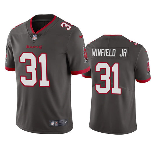 Men's Tampa Bay Buccaneers Antoine Winfield Jr. Vapor Jersey - Pewter