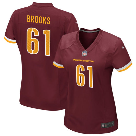 Mason Brooks Washington Commanders Nike Women's Game Player Jersey - Burgundy