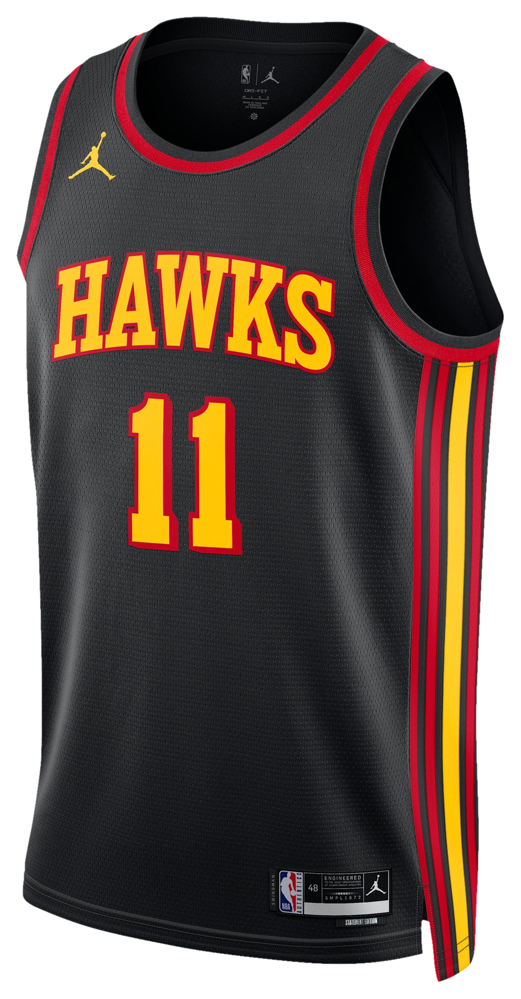 Men's Young Trae Nike Hawks Swingman Jersey - Black