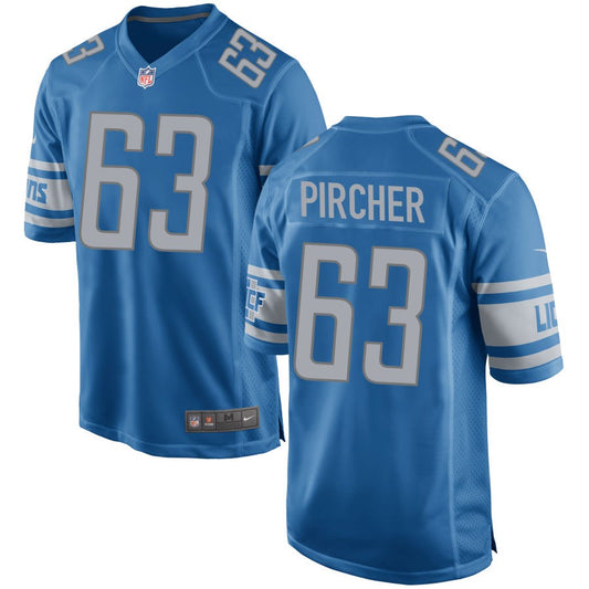 Max Pircher Detroit Lions Nike Game Jersey - Blue