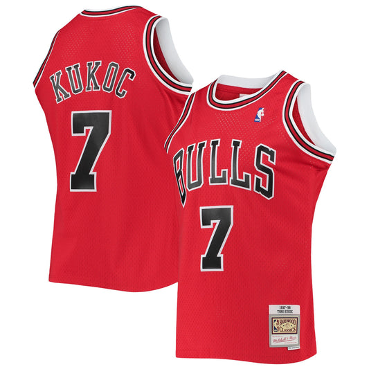 Toni Kukoc Chicago Bulls Mitchell & Ness Hardwood Classics Swingman Jersey - Red