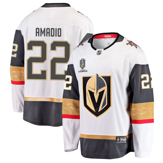 Michael Amadio  Vegas Golden Knights Fanatics Branded 2023 Stanley Cup Champions Away Breakaway Jersey - White