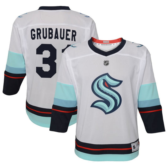 Philipp Grubauer Seattle Kraken Toddler Away Replica Jersey - White