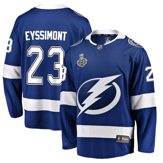 Mikey Eyssimont Tampa Bay Lightning Fanatics Branded 2021 Stanley Cup Champions Home Breakaway Jersey - Blue