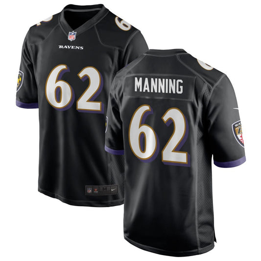 Tashawn Manning Baltimore Ravens Nike Alternate Game Jersey - Black