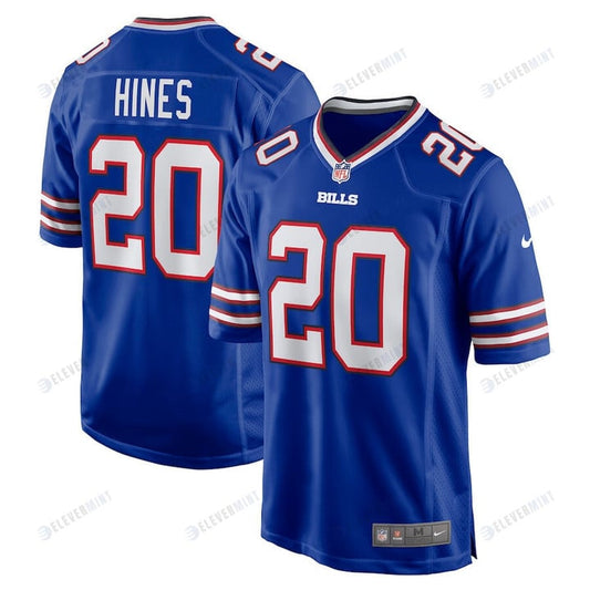 Nyheim Hines 20 Buffalo Bills Game Player Jersey - Royal